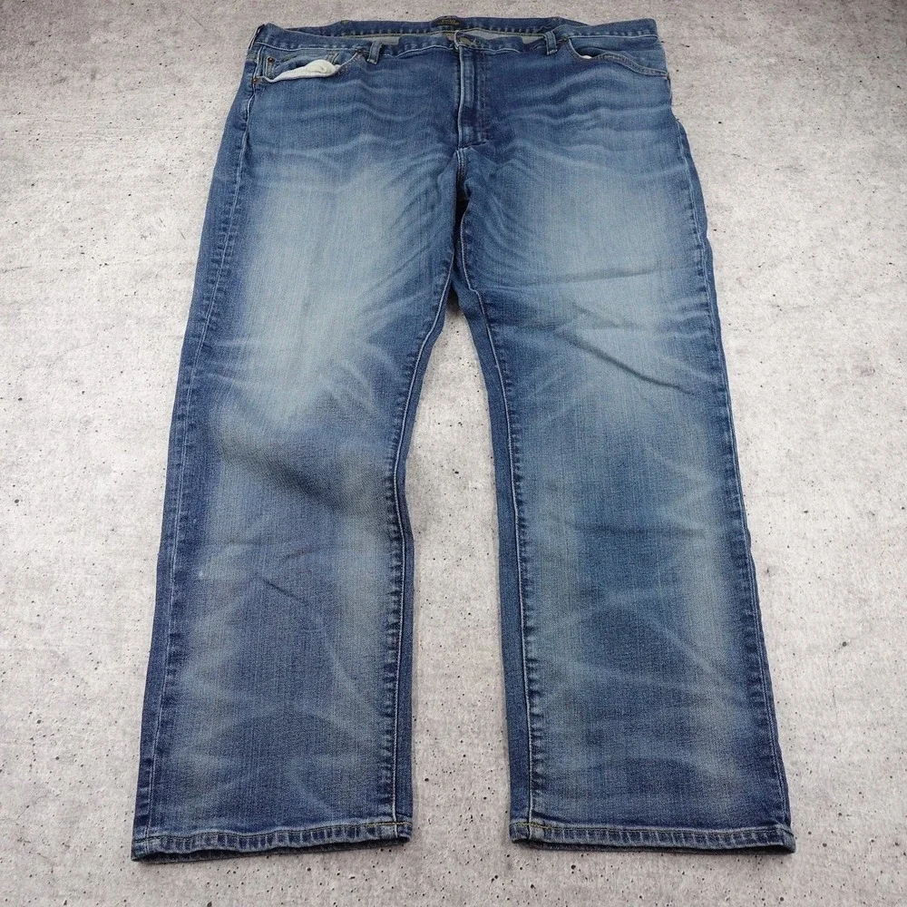 Polo Ralph Lauren Hampton Relaxed Straight Jeans Mens 46Bx32 Blue Medium Wash
